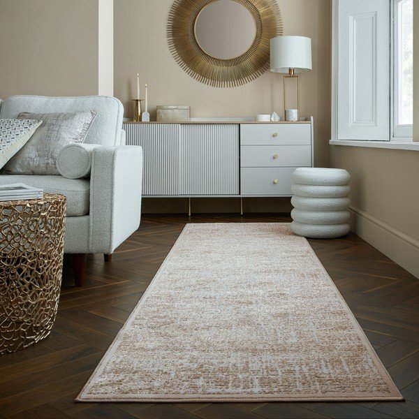 Bézs futószőnyeg 80x300 cm Trace – Flair Rugs-image-1