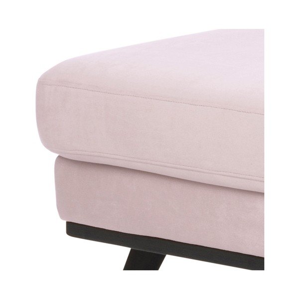 Norwich púderrózsaszín bársony kanapé, bal oldali - Actona-image-1