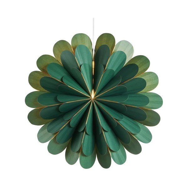 Zöld fénydekoráció karácsonyi mintával ø 45 cm Marigold – Markslöjd