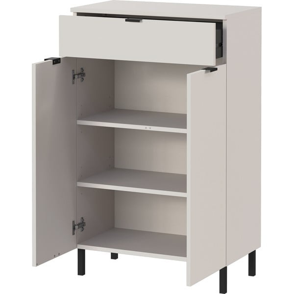 Krémszínű magas fürdőszoba szekrény 60x97 cm Arcena – Germania-image-3