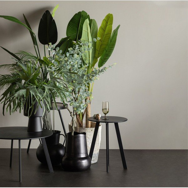 Fer fekete kerti tárolóasztal, ø 70 cm - WOOOD-image-1