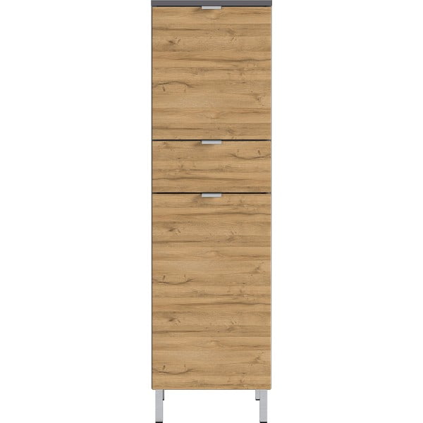 Mauresa szekrény tölgyfa díszítéssel, magasság 120 cm - Germania-image-1