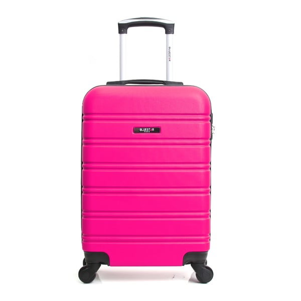Bilbao rózsaszín gurulós bőrönd, 35 l - Bluestar