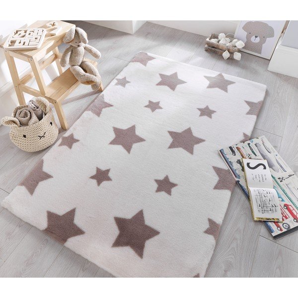 Twinkle fehér szőnyeg, 90 x 150 cm - Flair Rugs-image-1