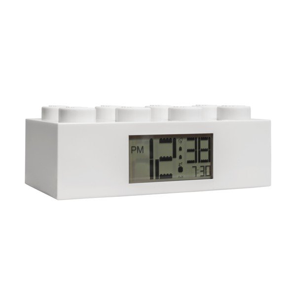 Brick fehér digitális ébresztőóra - LEGO®-image-3