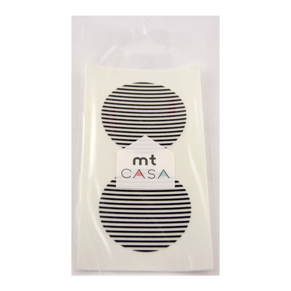 Casa 10 fekete-fehér washi matricát tartalmazó készlet - MT Masking Tape