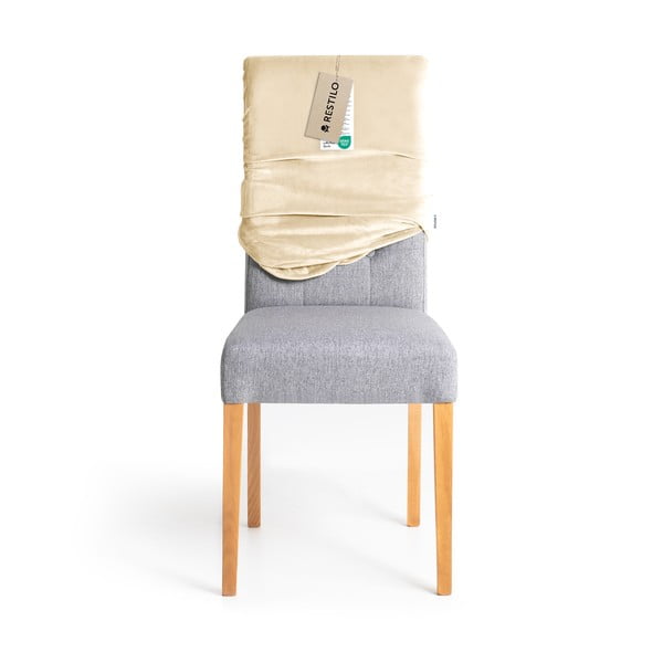 Bézs gumis szék huzat szett 4 db-os 48 cm Sento – Restilo-image-4