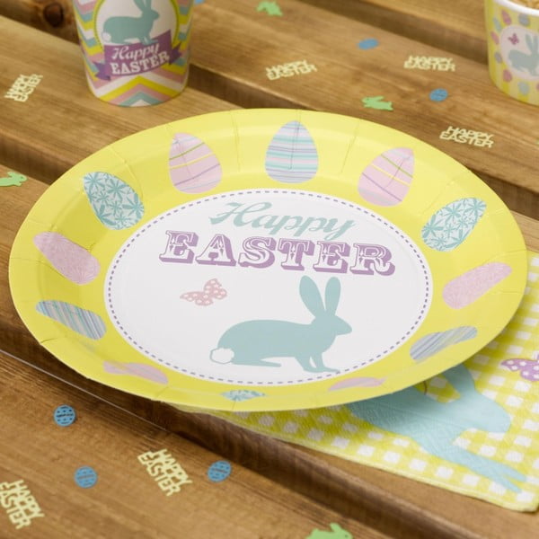 Happy Easter 8 darab papír tányér - Neviti