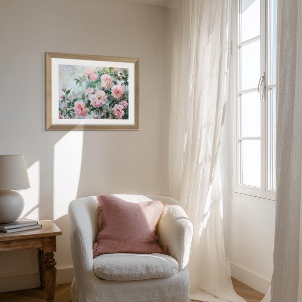 Nyomtatott keretezett kép 75x56 cm Blooming Roses – Styler-image-2