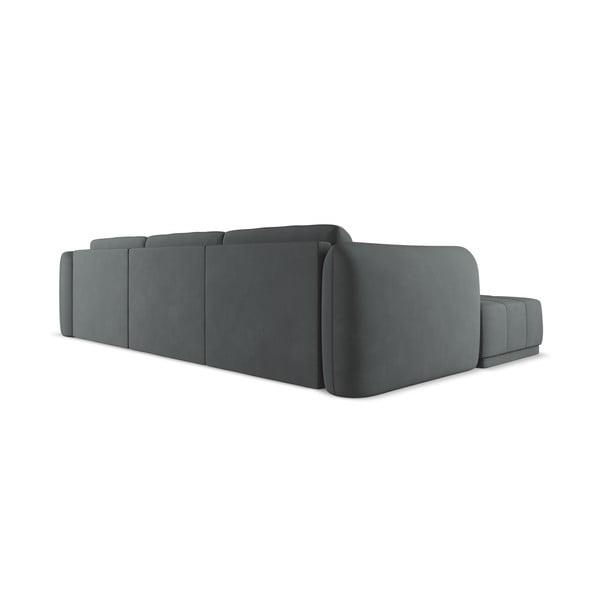 Sötétszürke sarokkanapé (bal oldali) Hoku – Makamii-image-4