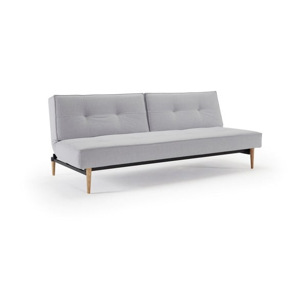 Splitback Elegance Light Grey szürke kinyitható kanapé fa lábakkal - Innovation