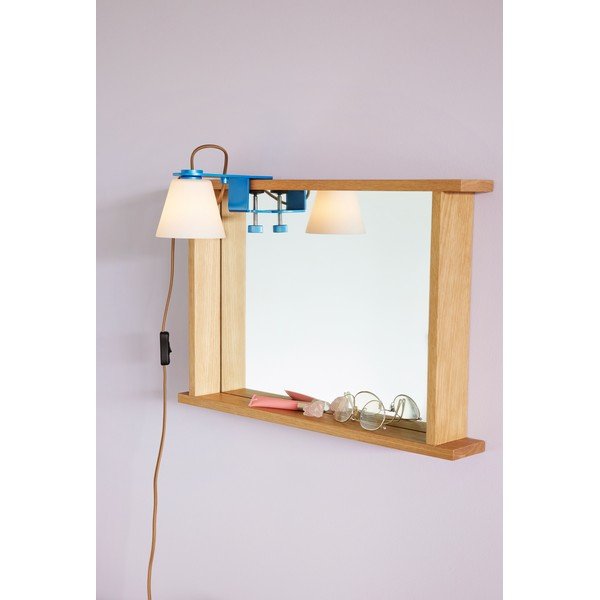 Kék asztali lámpa üveg búrával (magasság 23 cm) Lure – Hübsch-image-3