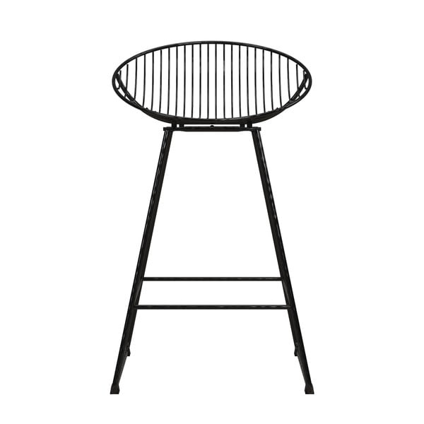 Fekete fém bárszék Ellis – CosmoLiving by Cosmopolitan-image-3