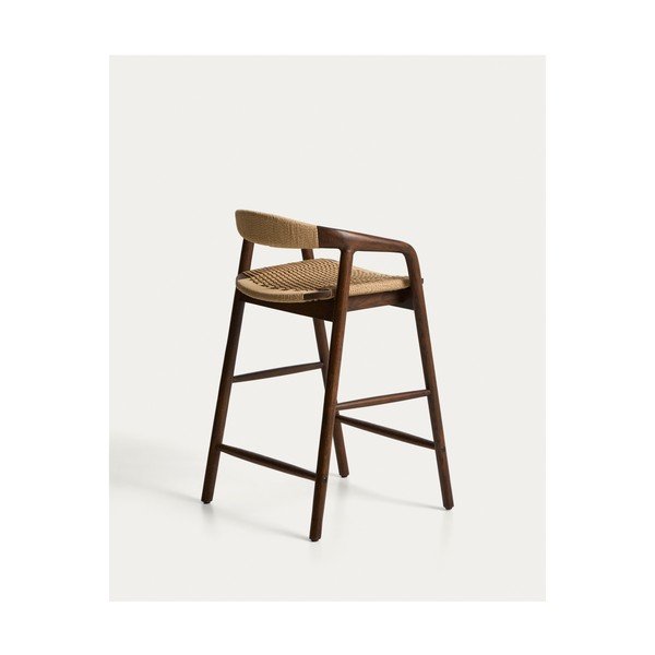 Barna tölgyfa karfás bárszék (ülésmagasság 65 cm) Derile – Kave Home-image-2