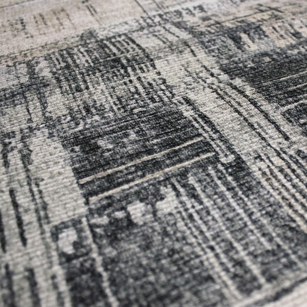 Szürke mosható futószőnyeg 60x230 cm Silas Abstract – Flair Rugs-image-3