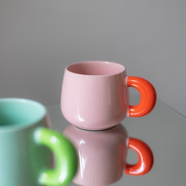 Rózsaszín new bone china bögre 470 ml Coco – ONA-image-1