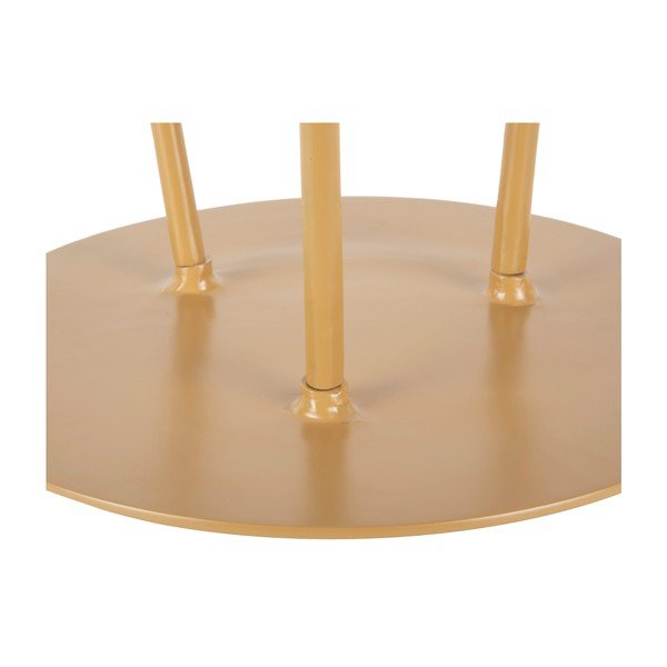 Supreme mustársárga fém tárolóasztal, ø 37 cm - Leitmotiv-image-2