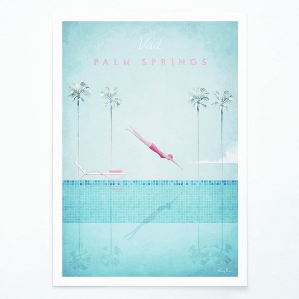 Poszter Palm Springs, 50x70 cm - Travelposter