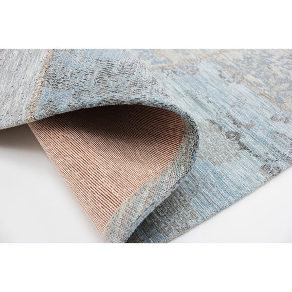 Patchwork Chenille Duck Egg kékesszürke szőnyeg, 120 x 170 cm - Flair Rugs-image-1