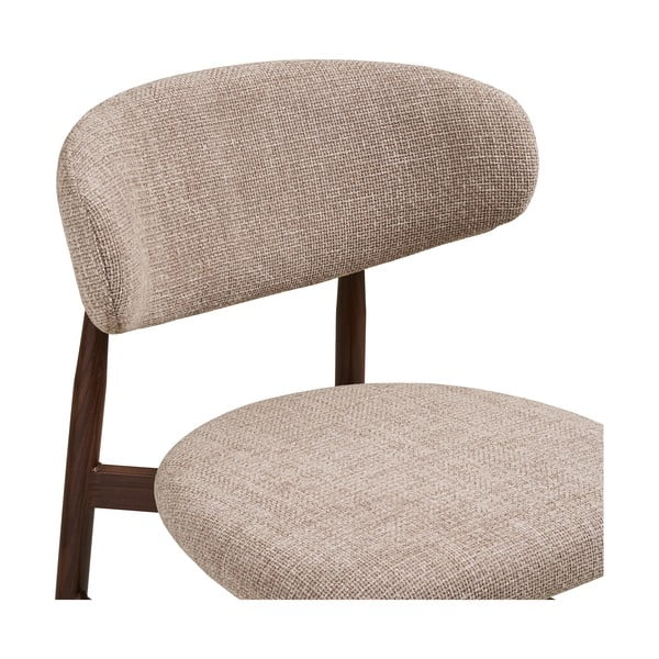 Bézs-sötétbarna kárpitozott bárszék (ülésmagasság 65 cm) Levanto – House Nordic-image-2