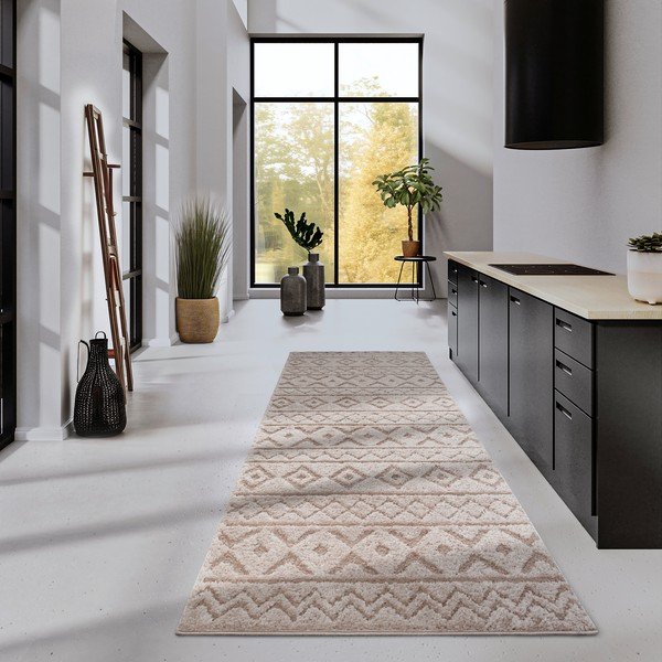 Bézs futószőnyeg 80x240 cm Carpet Itinerance Beige – Elle Decoration-image-1