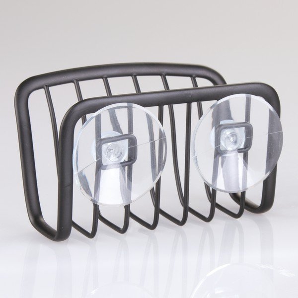 Axis fekete fém tartó tapadókorongokkal, 6,5 cm x 14 cm - iDesign-image-1