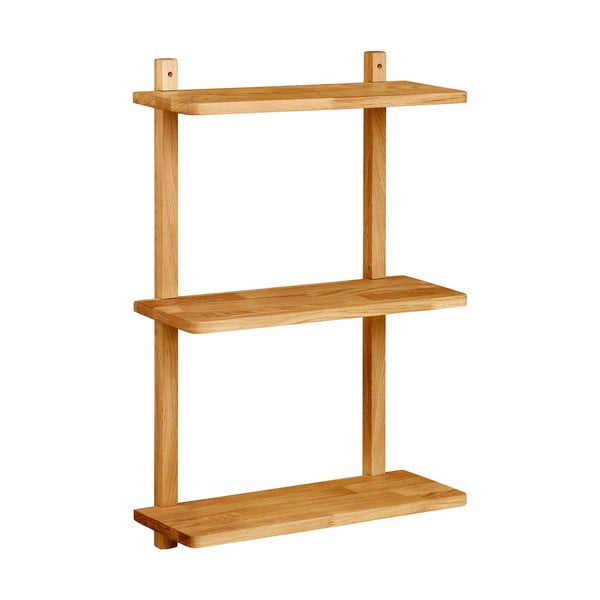 Natúr színű többszintes tölgyfa fali polc 20 cm Townsville – House Nordic-image-2
