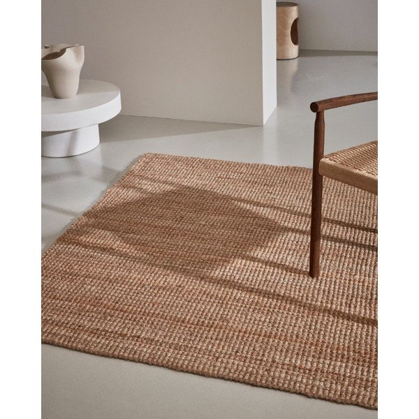 Natúr színű kézi szövésű juta szőnyeg 200x300 cm Madelin – Kave Home-image-1
