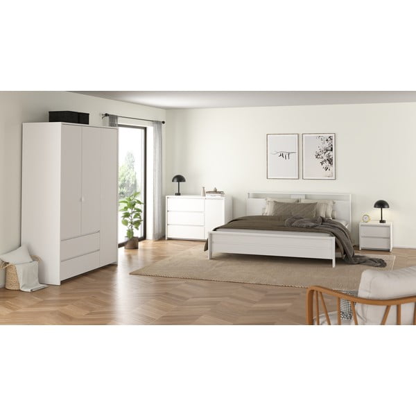 Fehér éjjeliszekrény Next – Tvilum-image-4