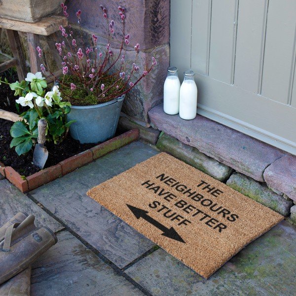 Kókuszrost lábtörlő 40x60 cm Neighbours Have Better Stuff – Artsy Doormats-image-3