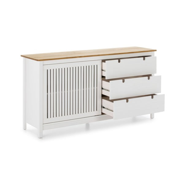 Bruna fehér fa komód - Marckeric-image-4