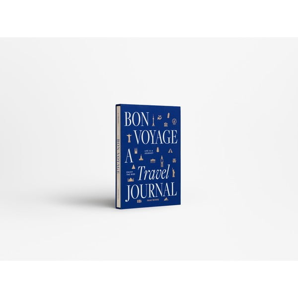 Jegyzetfüzet 104 old. Bon Voyage Travel Journal – Printworks-image-4