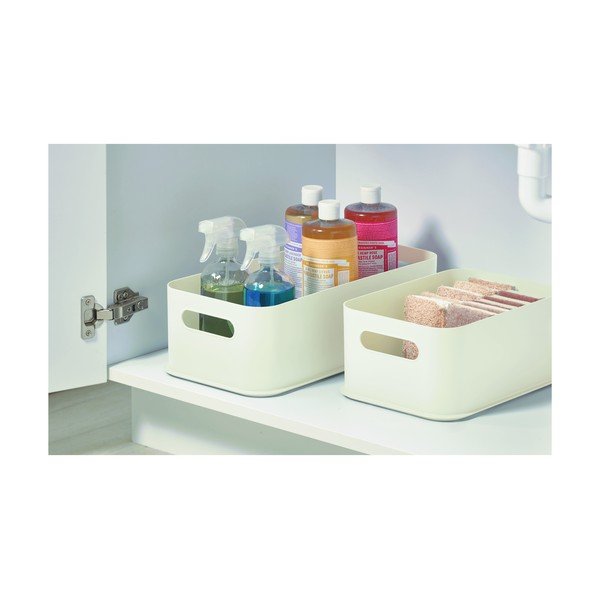 Eco Handled fehér tárolódoboz, 21,3 x 43 cm - iDesign-image-4