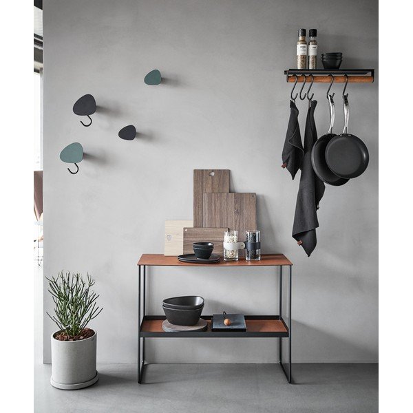 Konyakbarna fém konzolasztal 29x78 cm Bull – LIND DNA-image-1