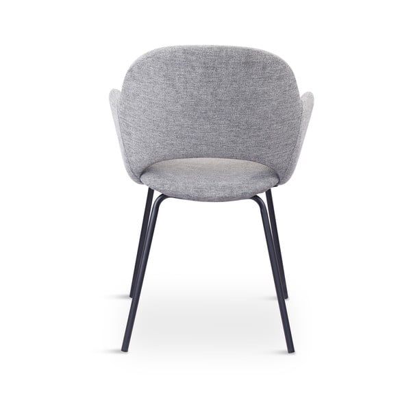 Világosszürke kárpitozott étkezőfotel szett 2 db-os Rowley – Unique Furniture-image-3