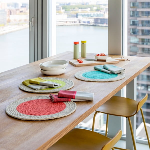 Textil tányéralátét szett 2 db-os ø 38 cm Raspberry - Remember-image-1