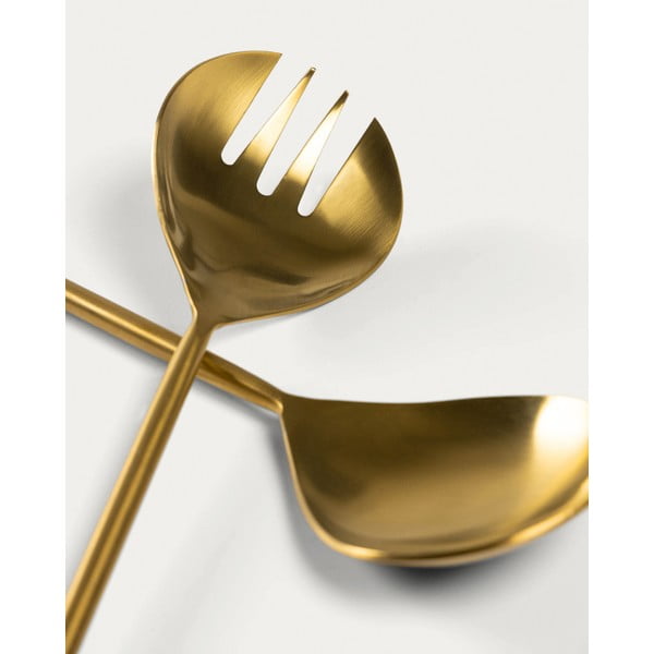 Rozsdamentes acél salátaszedő 2 db-os Lite – Kave Home-image-1
