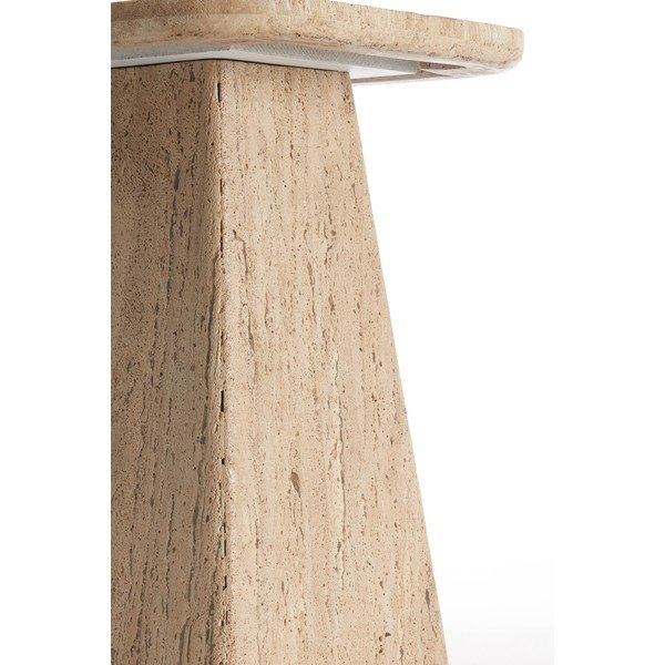 Tárolóasztal kő asztallappal 40x40 cm Kepami – Light & Living-image-3