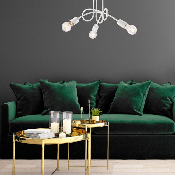 Fehér mennyezeti lámpa lámpabúra nélkül 36x36 cm Camilla – LAMKUR-image-3