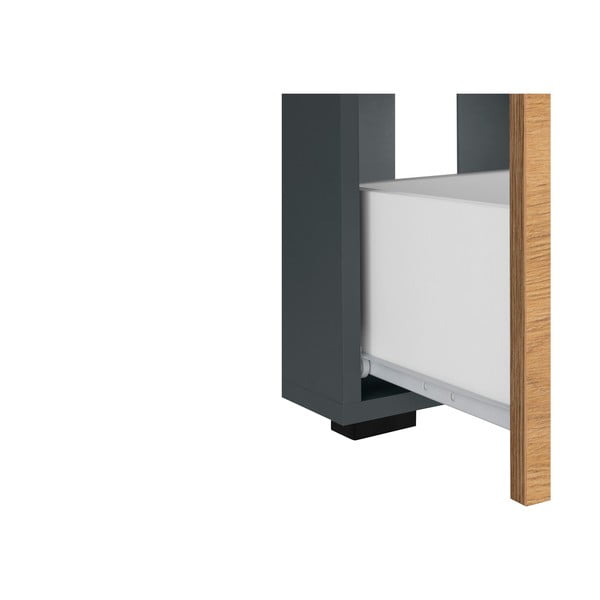 Natúr színű mosdó alatti szekrény tölgyfa dekorral 55x35 cm Malika – Støraa-image-4