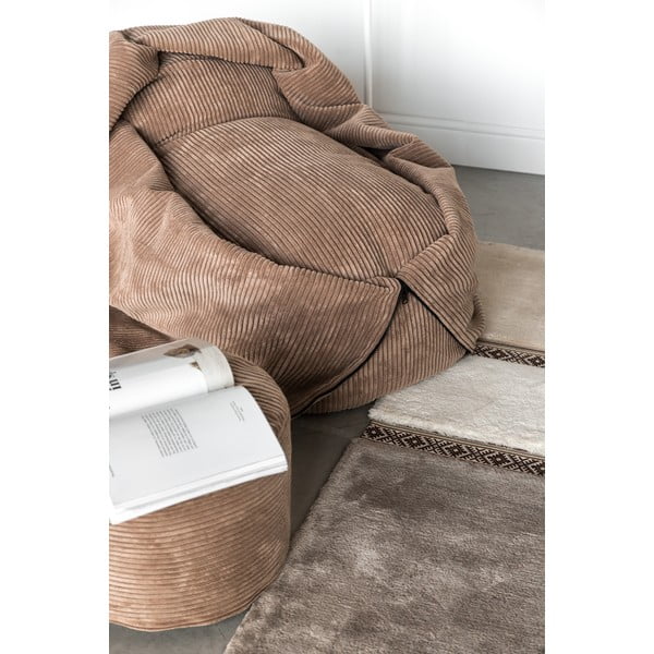 Sötétszürke kordbársony gyerek babzsákfotel Cocoon 120 – SLOWDOWN-image-1