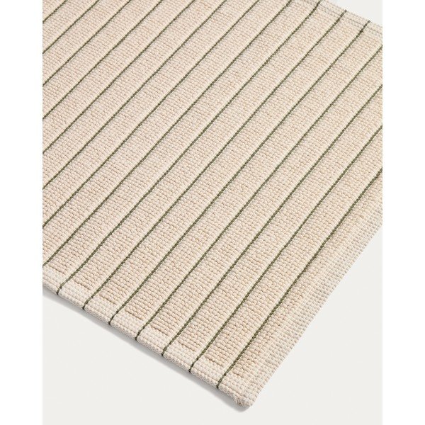 Zöld-bézs textil fürdőszobai kilépő 50x80 cm Merade – Kave Home-image-2