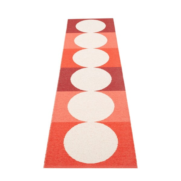 Piros-krémszínű kültéri-beltéri futószőnyeg 70x280 cm Otto Berry – Pappelina-image-2