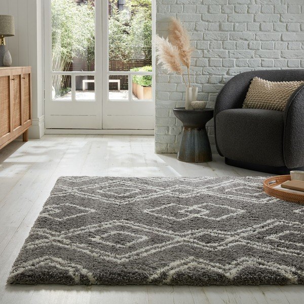 Szürke szőnyeg 200x290 cm Atlas Berber – Flair Rugs-image-1