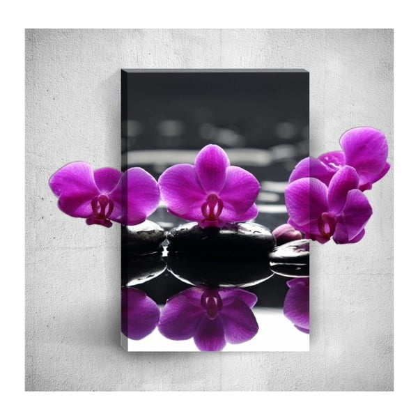 Purple Flowers 3D fali kép, 40 x 60 cm - Mosticx