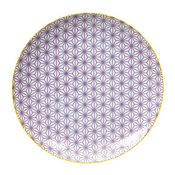 Star lila porcelán tányér, ø 25,7 cm - Tokyo Design Studio