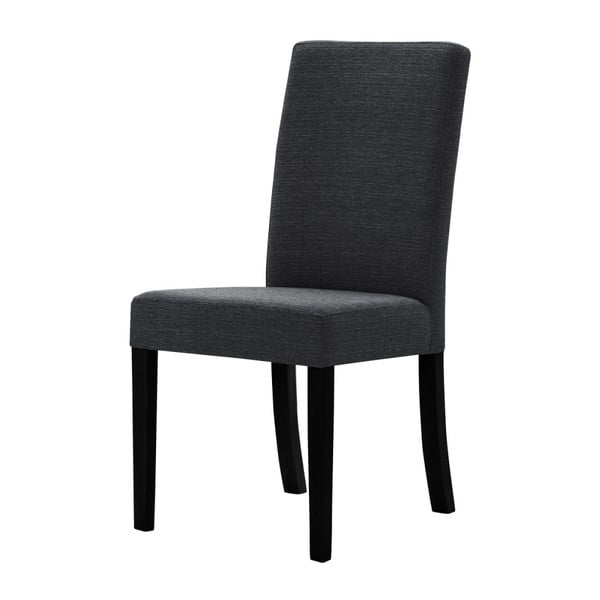 Tonka antracitszürke bükk szék fekete lábakkal - Ted Lapidus Maison
