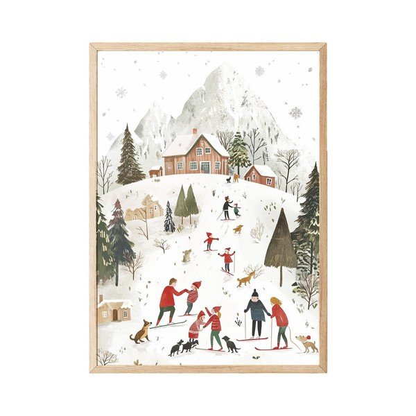 Nyomtatott keretezett kép 30x40 cm – Wallity
