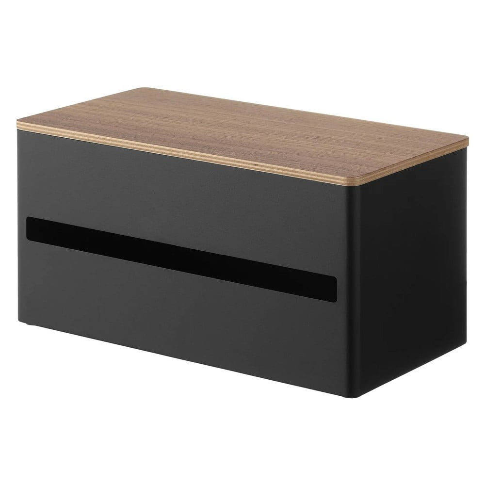 Fekete fém papírtörlő tartó Rin – YAMAZAKI