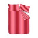 Piros-rózsaszín kétszemélyes háromrészes ágyneműhuzat 200x200 cm Stripe Tease – Sassy B